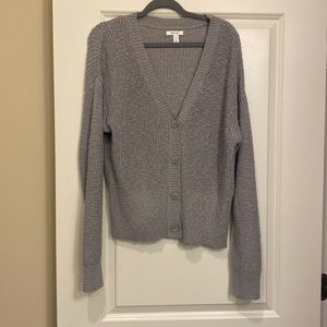 Gray sweater cardigan. Nine West. Great condition. Size large.